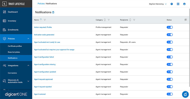 DigiCert® Trust Lifecycle Manager